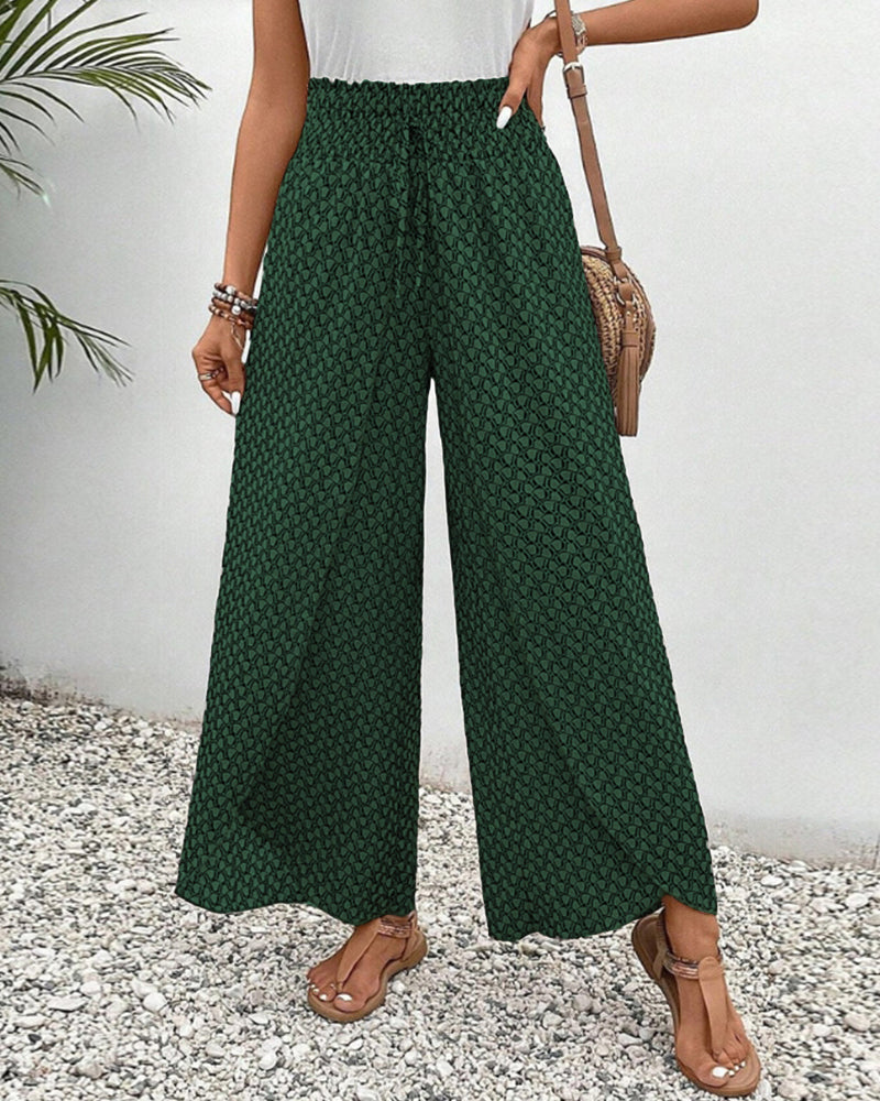 Brigitte | Lightweight Flowing Casual Trousers with Elastic Waist for Ultimate Comfort