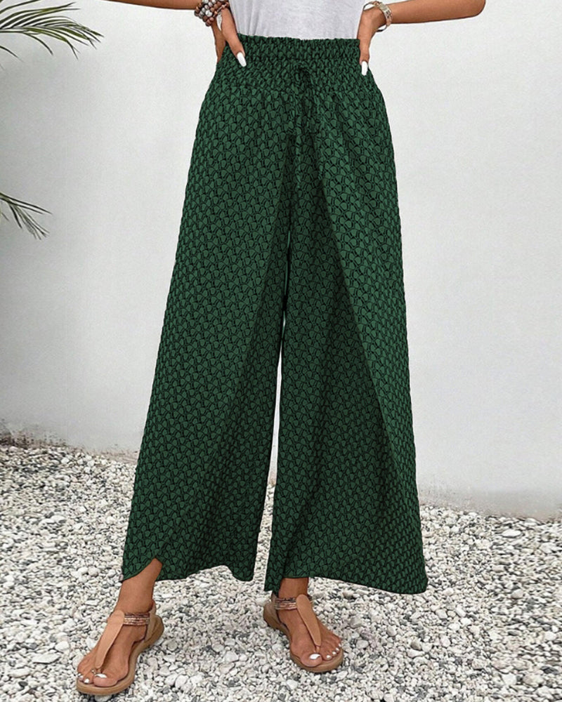 Brigitte | Lightweight Flowing Casual Trousers with Elastic Waist for Ultimate Comfort