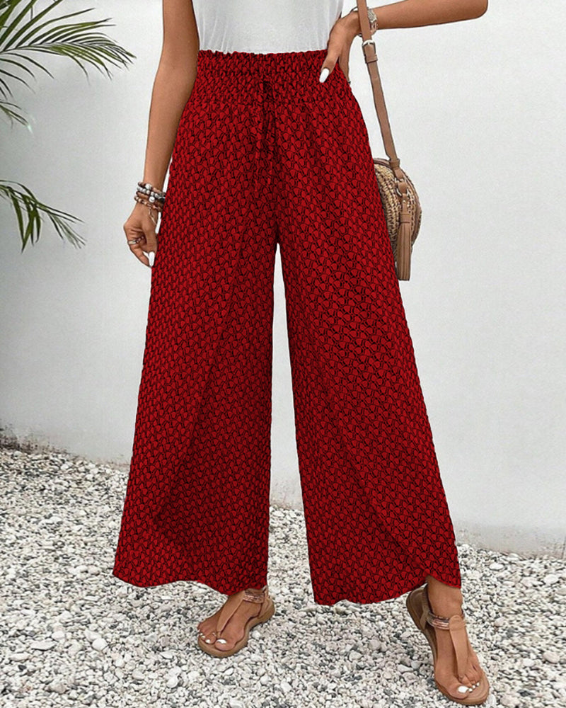 Brigitte | Lightweight Flowing Casual Trousers with Elastic Waist for Ultimate Comfort