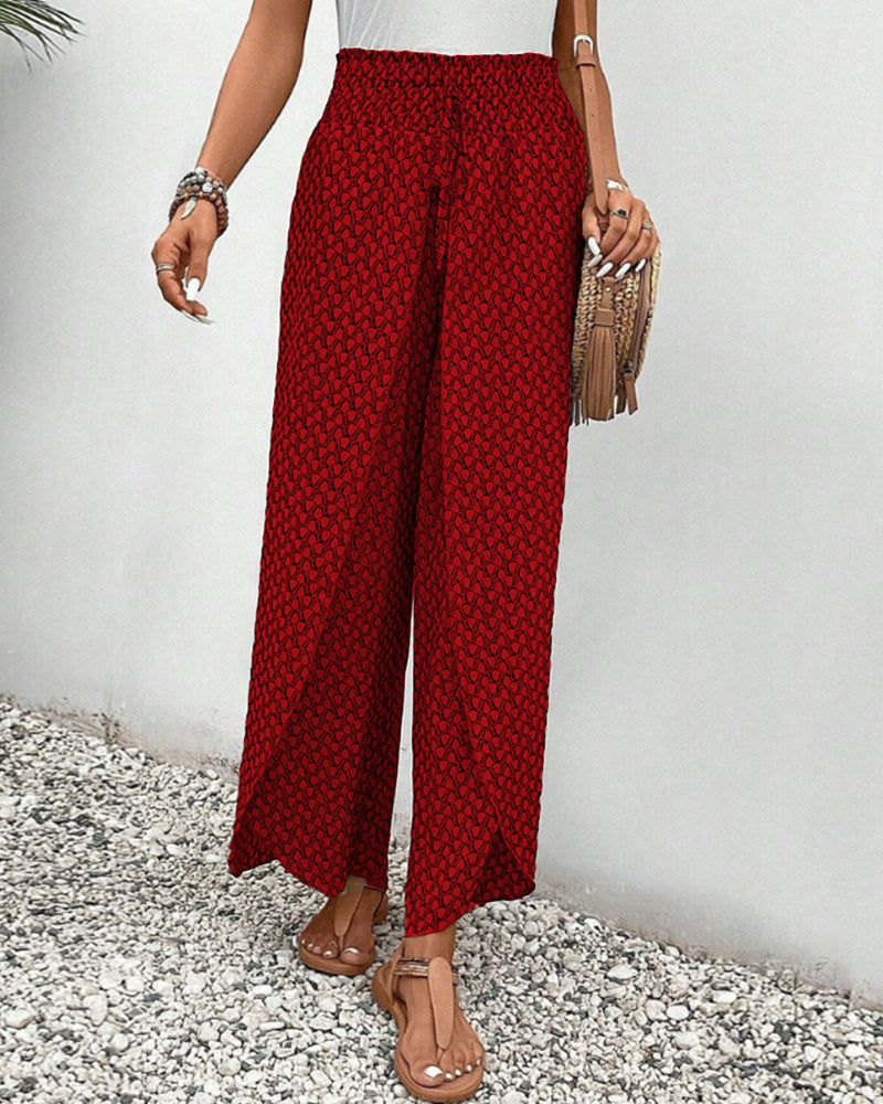 Brigitte | Lightweight Flowing Casual Trousers with Elastic Waist for Ultimate Comfort