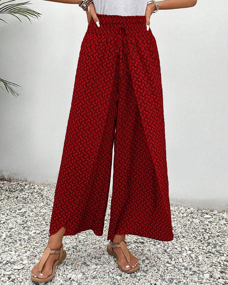 Brigitte | Lightweight Flowing Casual Trousers with Elastic Waist for Ultimate Comfort