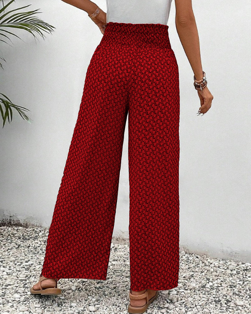 Brigitte | Lightweight Flowing Casual Trousers with Elastic Waist for Ultimate Comfort