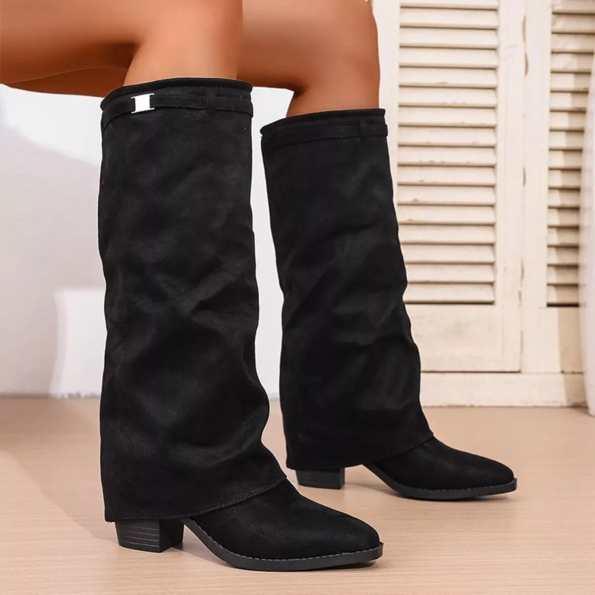 Silvana | Point Toe Block Heel Boots