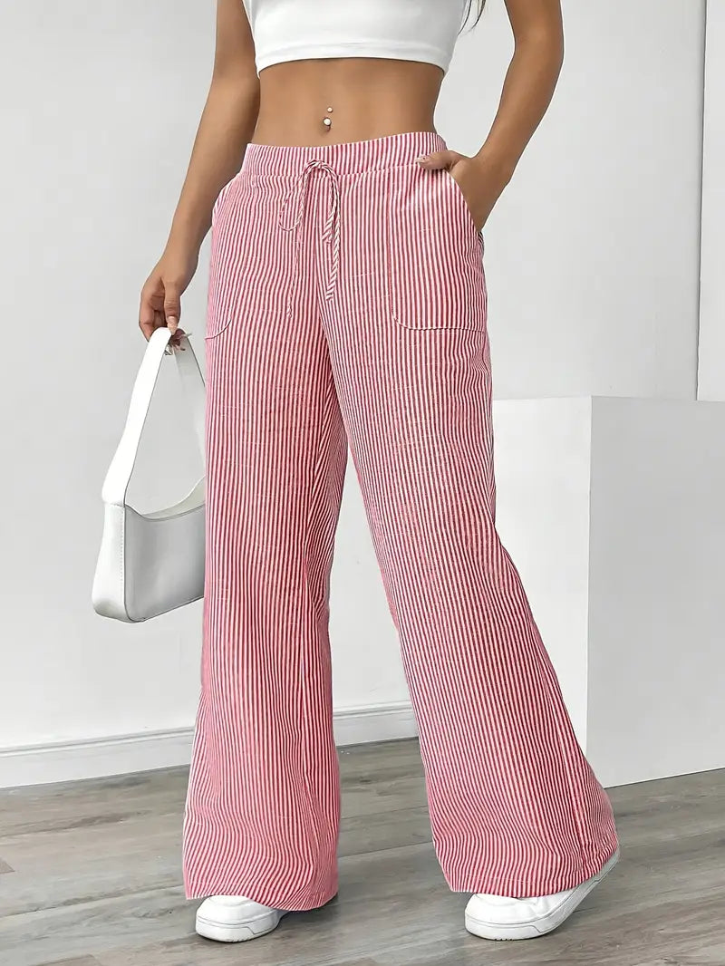 Caitlin | Chic Striped Pants with Pockets in Stylish Colors