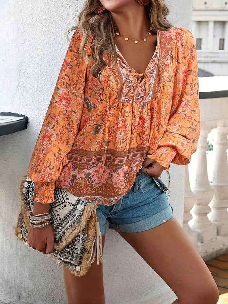 Claire | Chic Summer Floral Blouse
