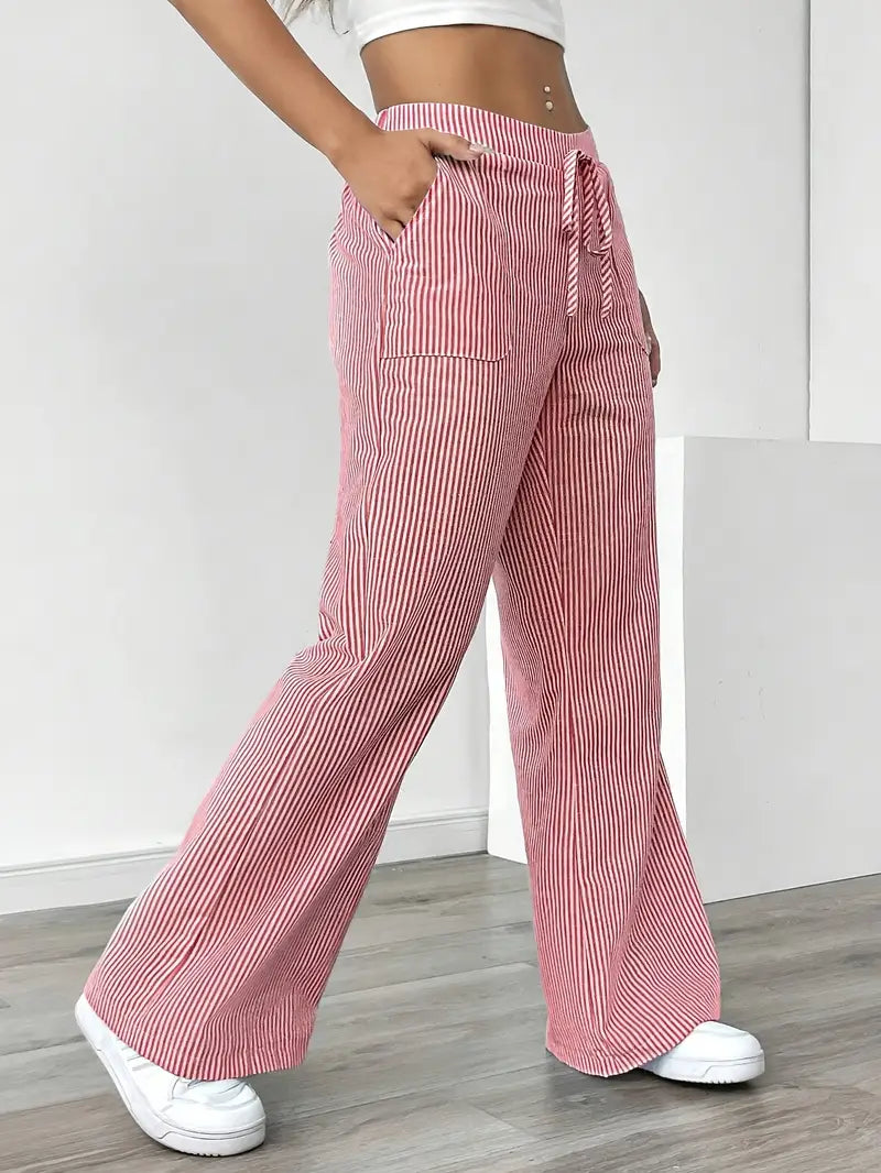 Caitlin | Chic Striped Pants with Pockets in Stylish Colors