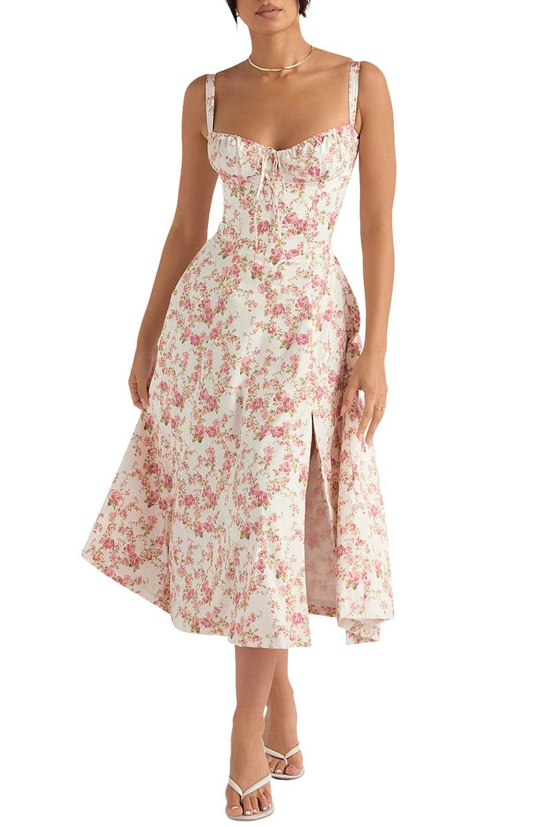Marina | Spring Floral Print Party Dress