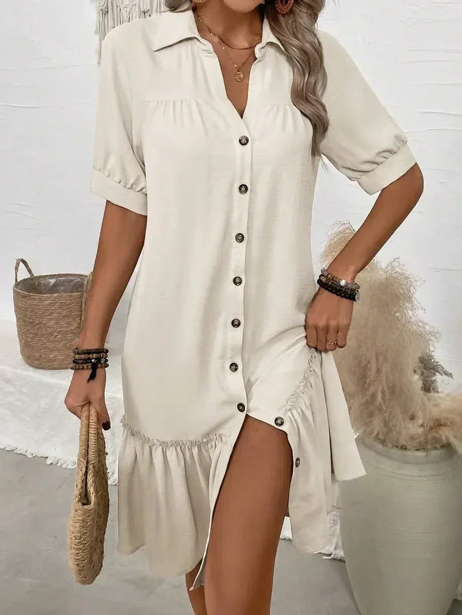 Henrietta | Chic Down Ruffle Dress for Any Occasion