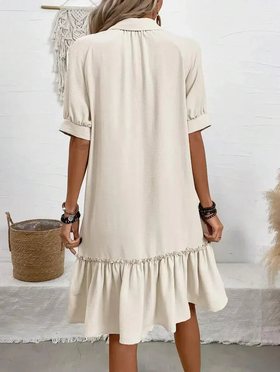 Henrietta | Chic Down Ruffle Dress for Any Occasion