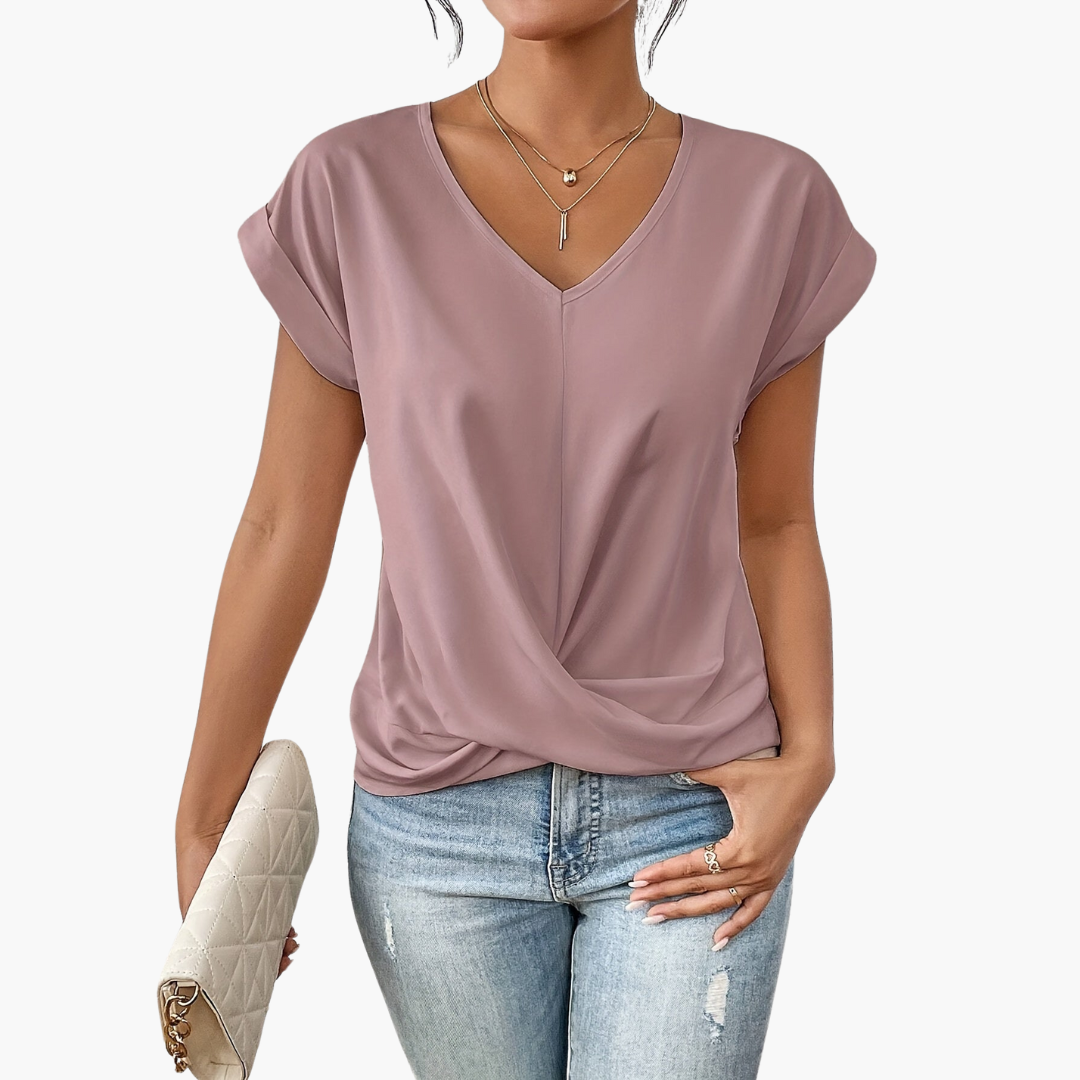 Alina | Stylish Women's Casual T-Shirt with Heart Neckline