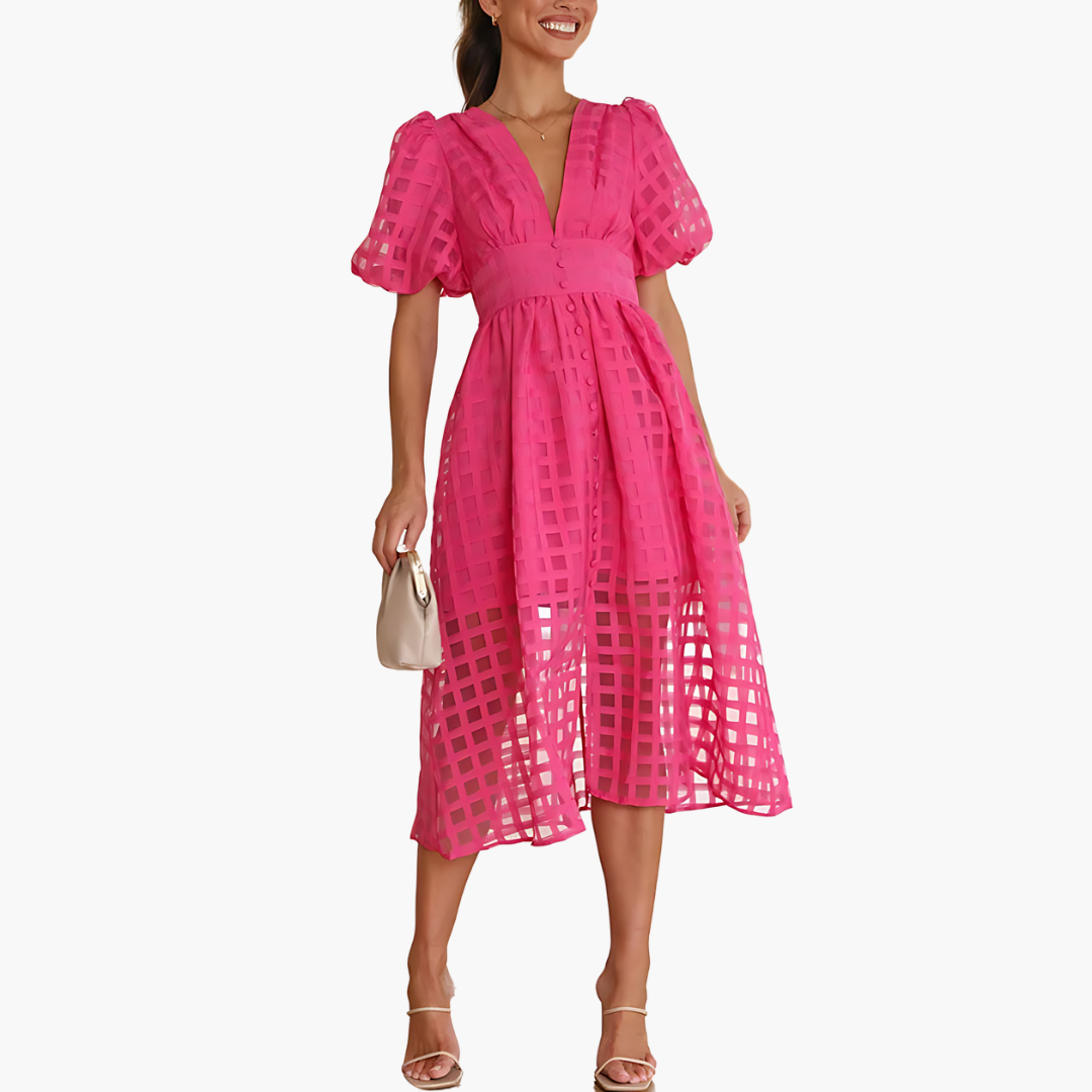 Jessica | Chic Summer Midi Dress for Effortless Elegance