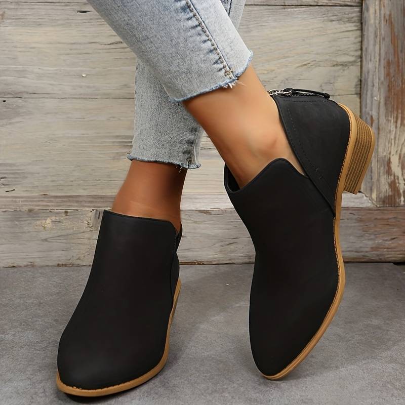 Florinda | Women's Wedge Heel Pointed Toe Ankle Boots