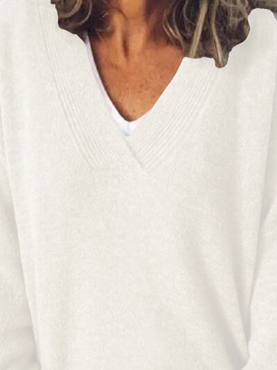 Alvene | Women's Elegant Oversize V Neck Jumper