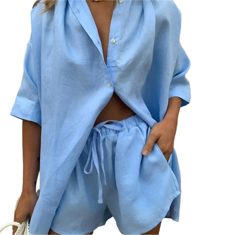 Audra | Chic Two-Piece Cotton Lounge Set