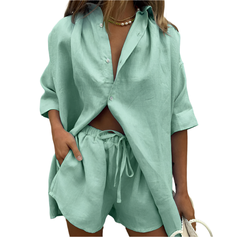 Audra | Chic Two-Piece Cotton Lounge Set