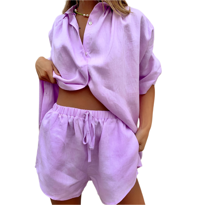 Audra | Chic Two-Piece Cotton Lounge Set