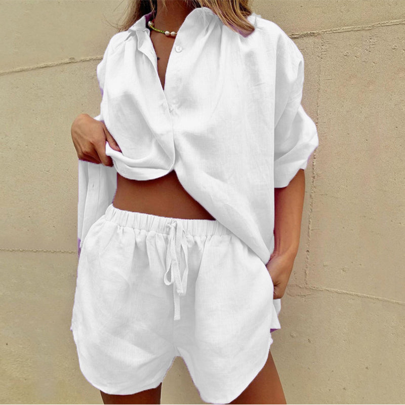 Audra | Chic Two-Piece Cotton Lounge Set