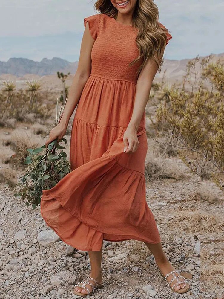Helena | Effortlessly Chic Flowy Layered Dress