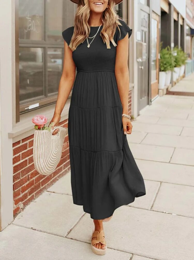 Helena | Effortlessly Chic Flowy Layered Dress