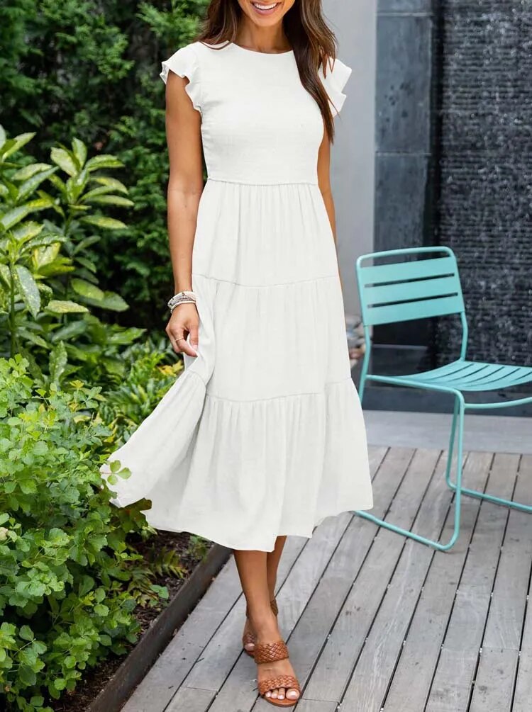 Helena | Effortlessly Chic Flowy Layered Dress