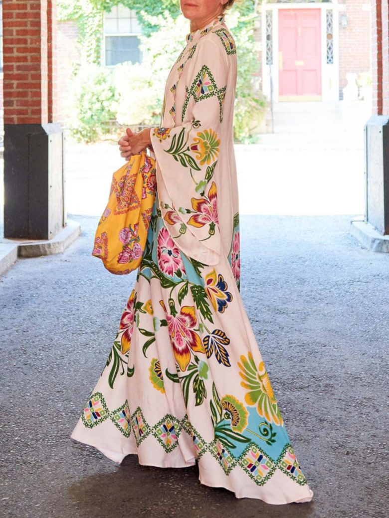 Kylie | Elegant Floral Long Sleeve Maxi Dress for Every Occasion