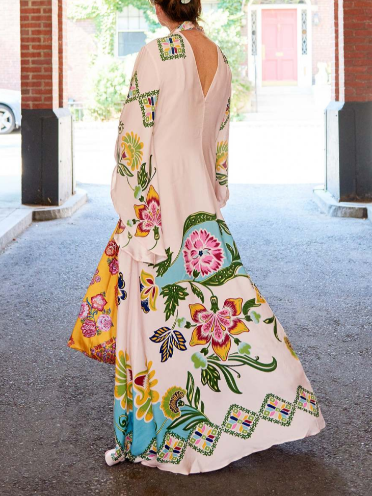 Kylie | Elegant Floral Long Sleeve Maxi Dress for Every Occasion