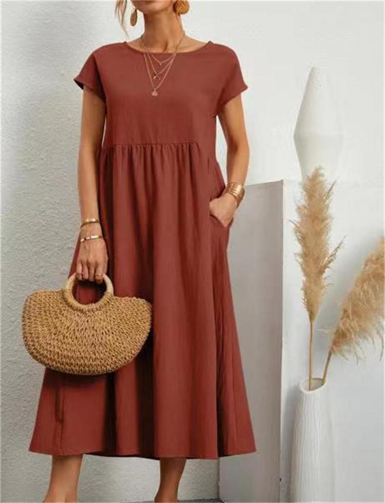 Iris | Elegant Relaxed Fit Midi Dress