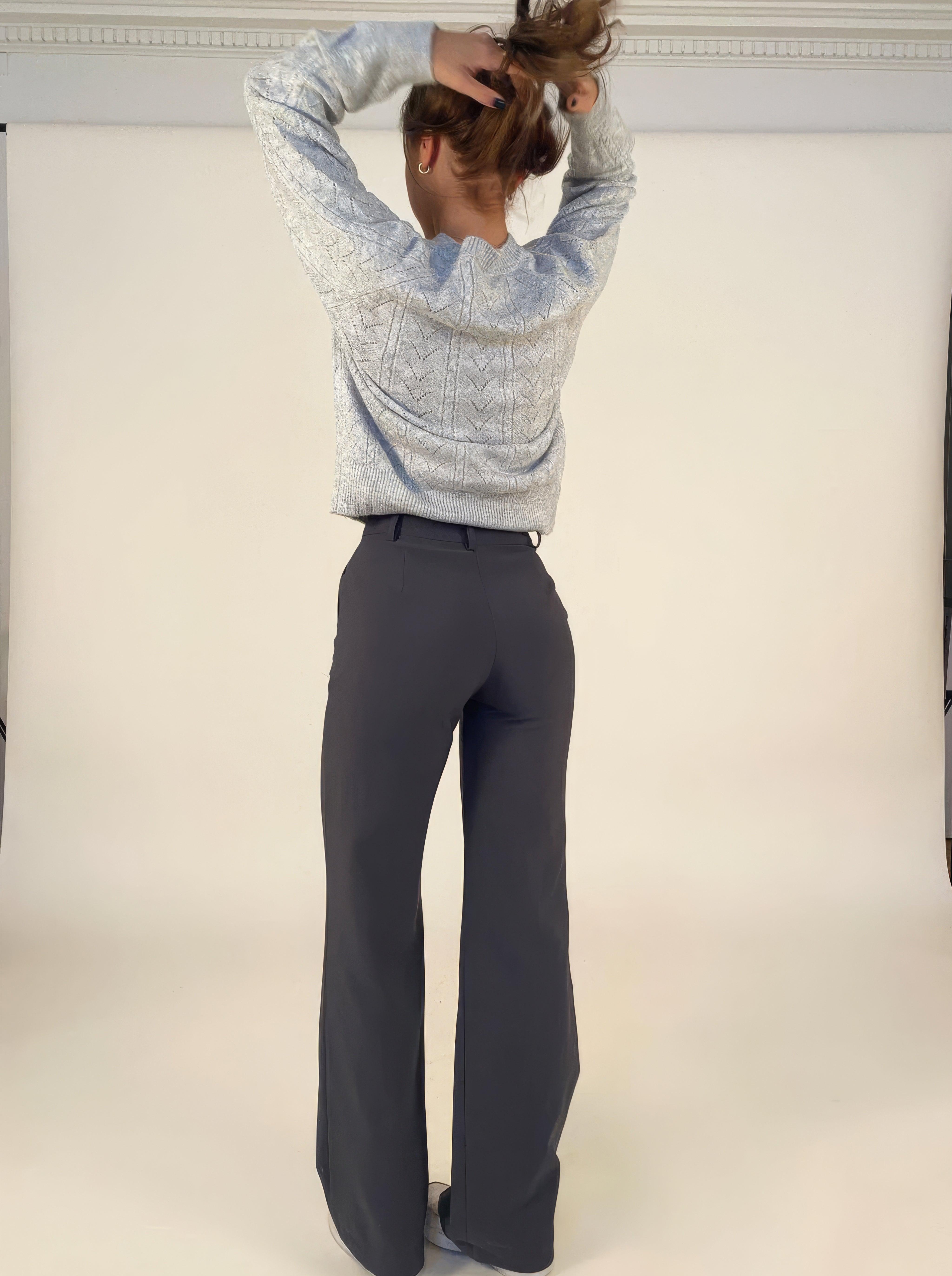 Brielle | Elegant High-Waisted Wide-Leg Trousers