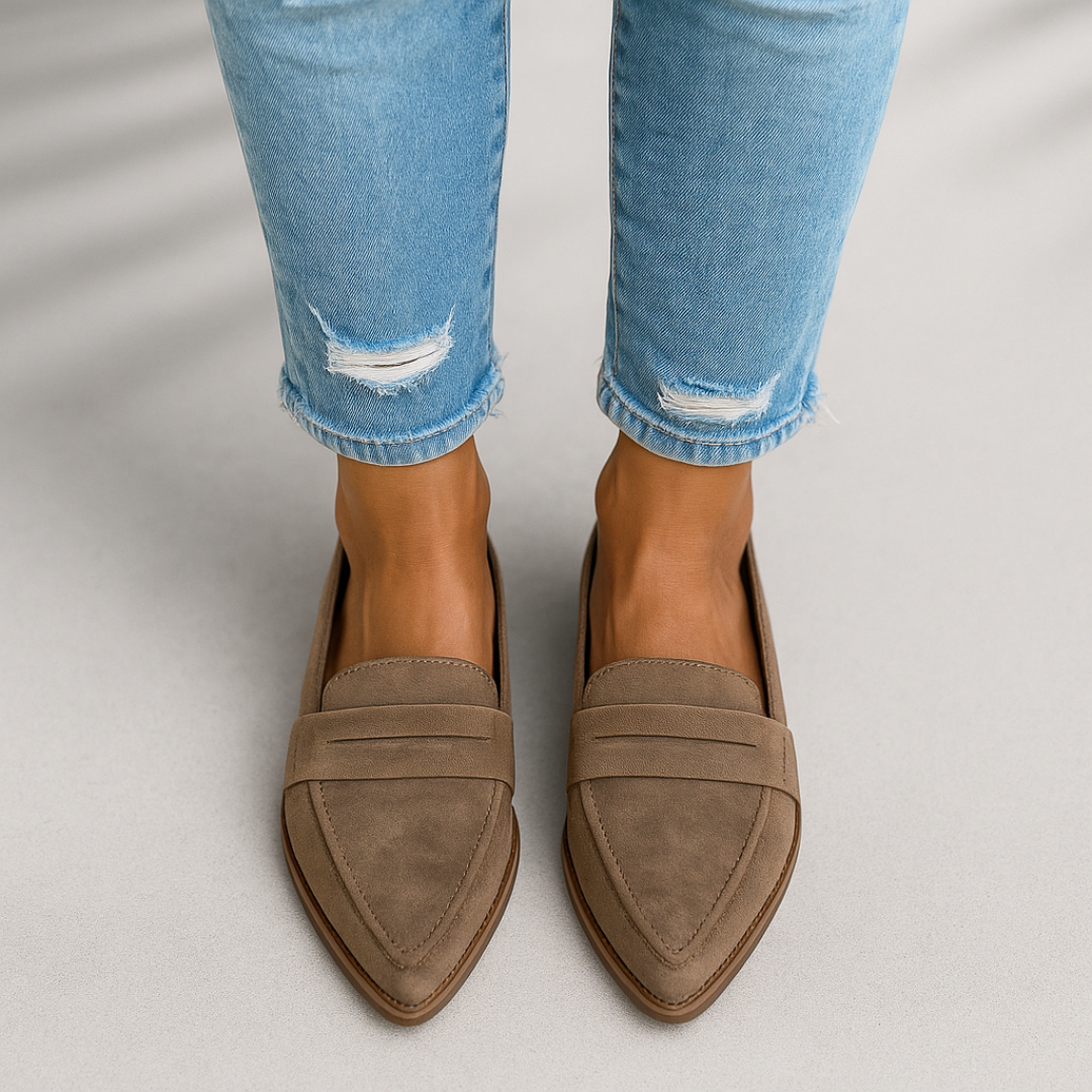 Mireille | Chic Sleek Toe Loafers for Any Occasion