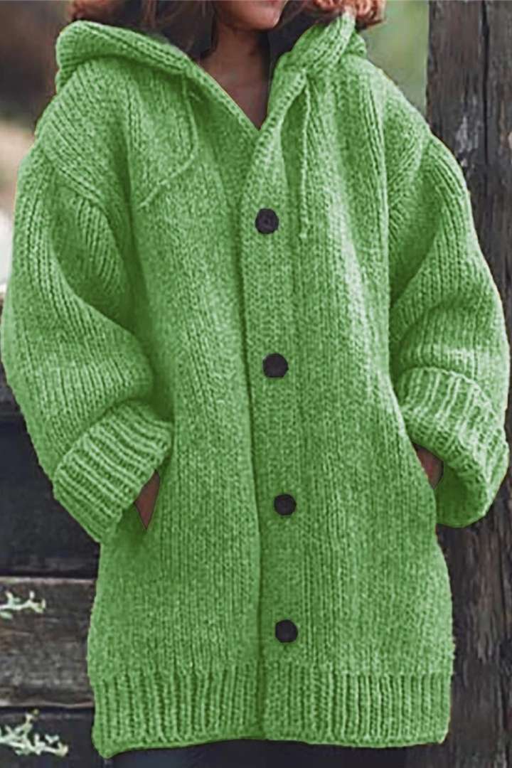 Amala | Women's Hooded Oversized Knit Cardigan
