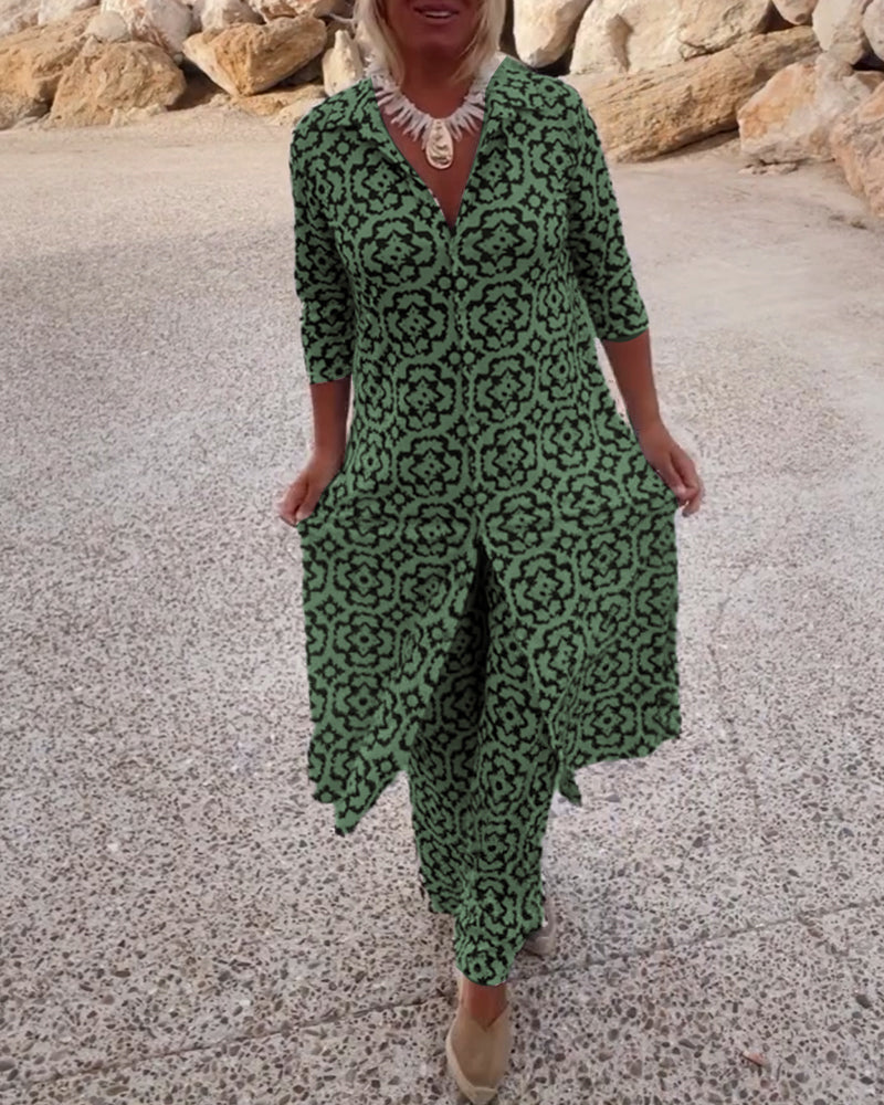 Arlene | Chic Printed Two-Piece Set for Effortless Everyday Style