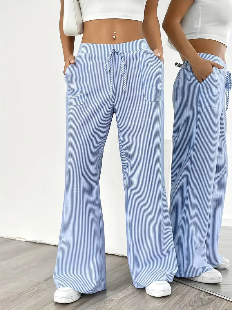 Caitlin | Chic Striped Pants with Pockets in Stylish Colors