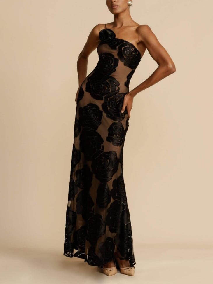 Keely | Elegant Floral Maxi Dress for Summer Events