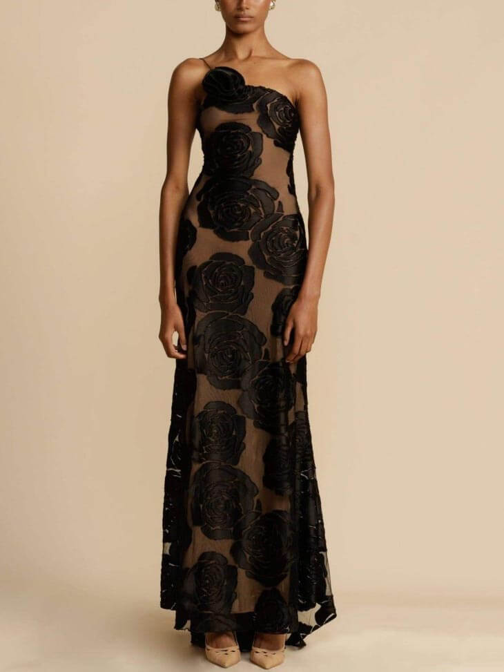 Keely | Elegant Floral Maxi Dress for Summer Events