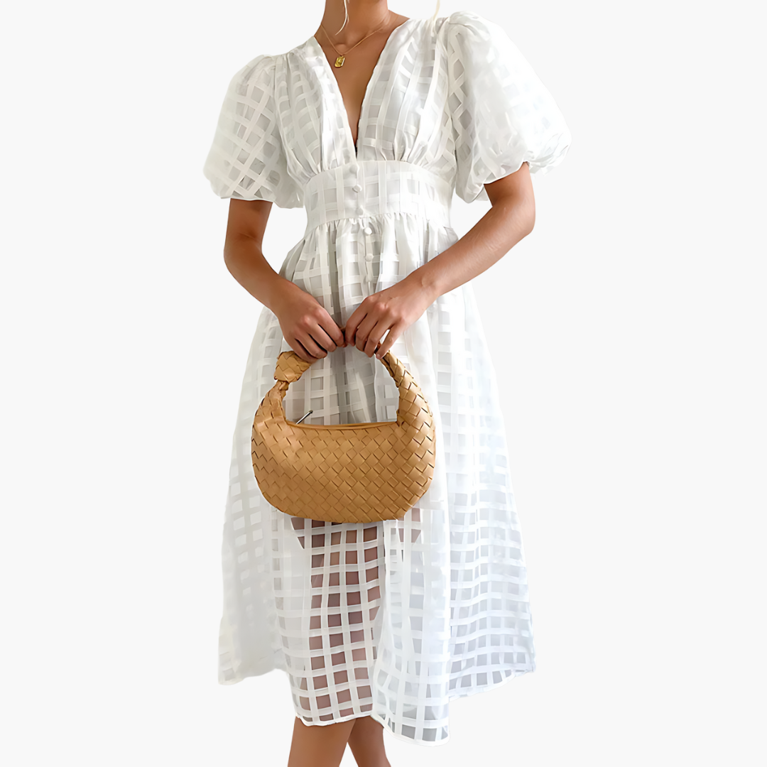 Jessica | Chic Summer Midi Dress for Effortless Elegance