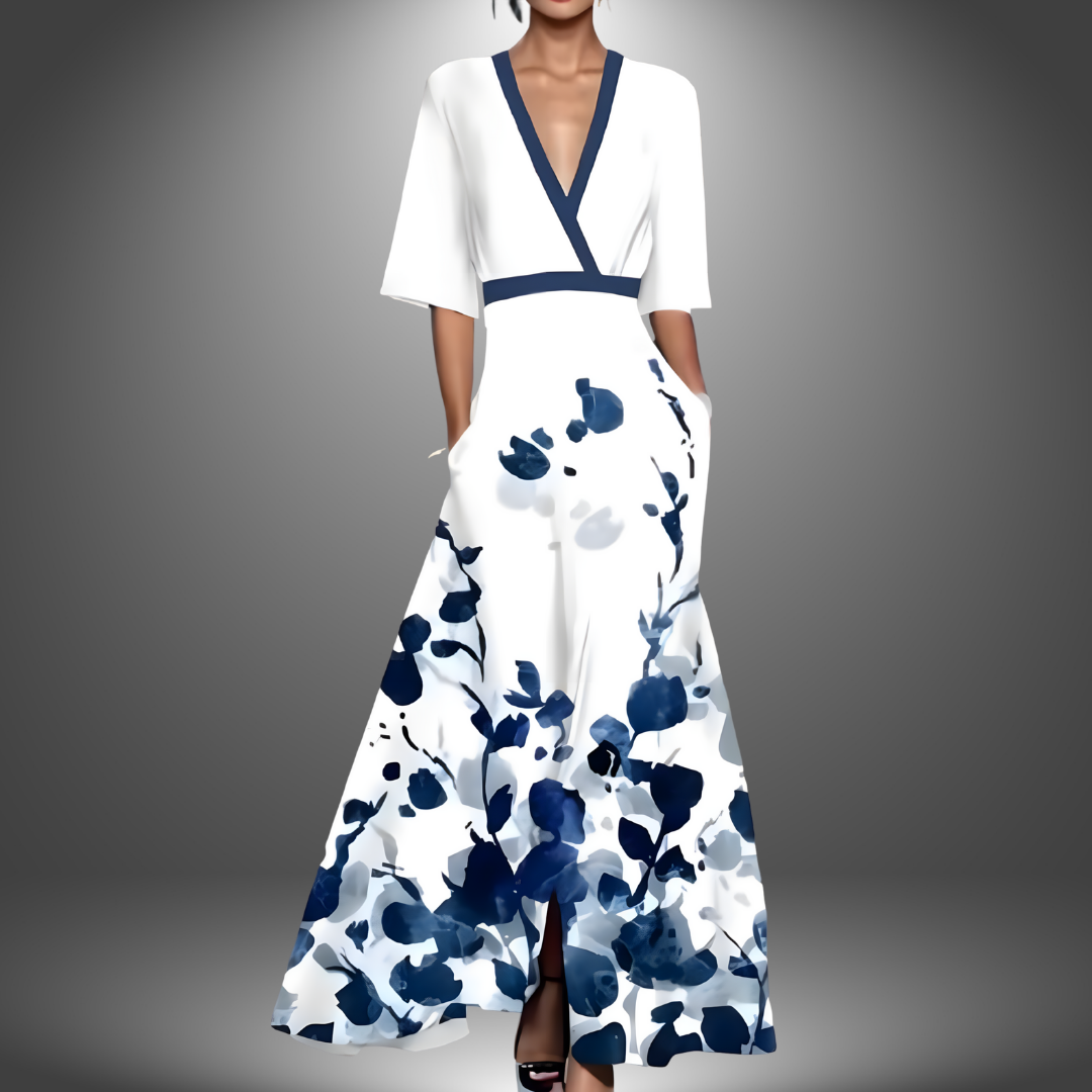 Mina | Elegant Floral Maxi Dress for Women
