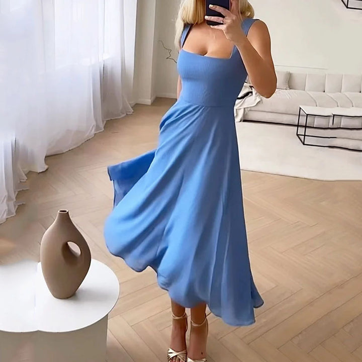 Meredith | Women's Elegant Sleeveless Solid Color Dresses