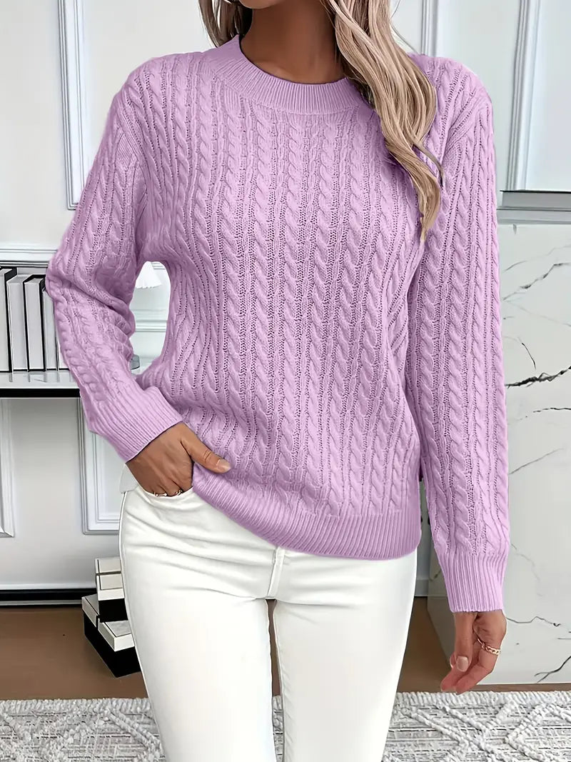 Alys | Women's Long Sleeve Cable Knit Sweater