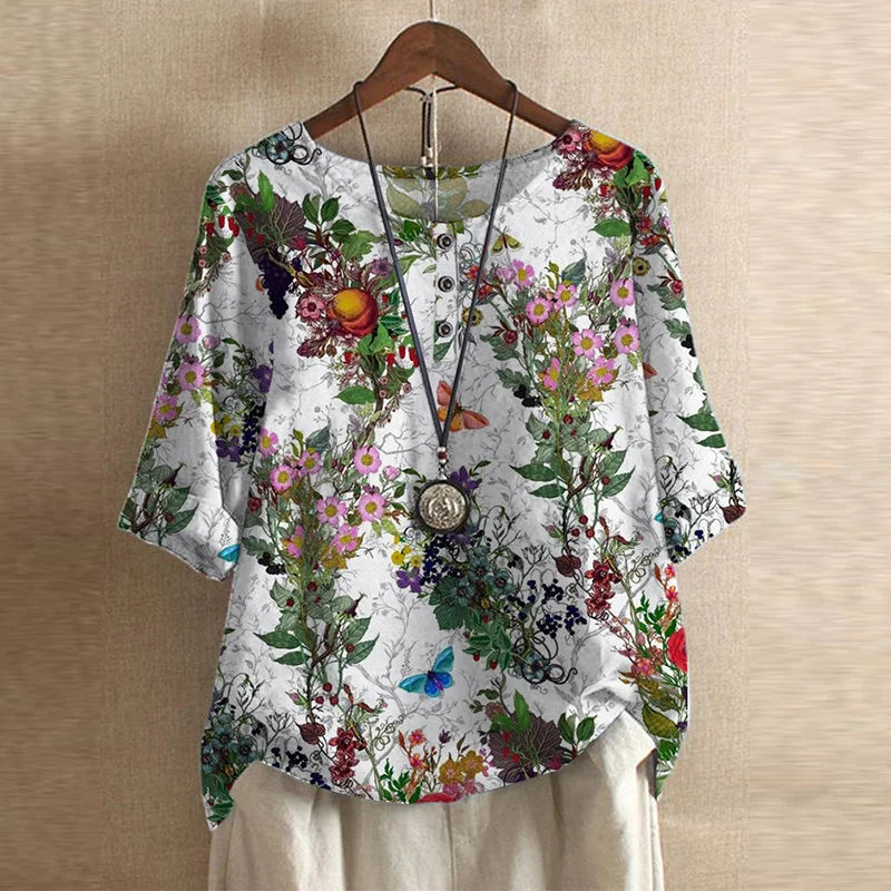 Carys | Women's Floral 3/4 Sleeve Blouse