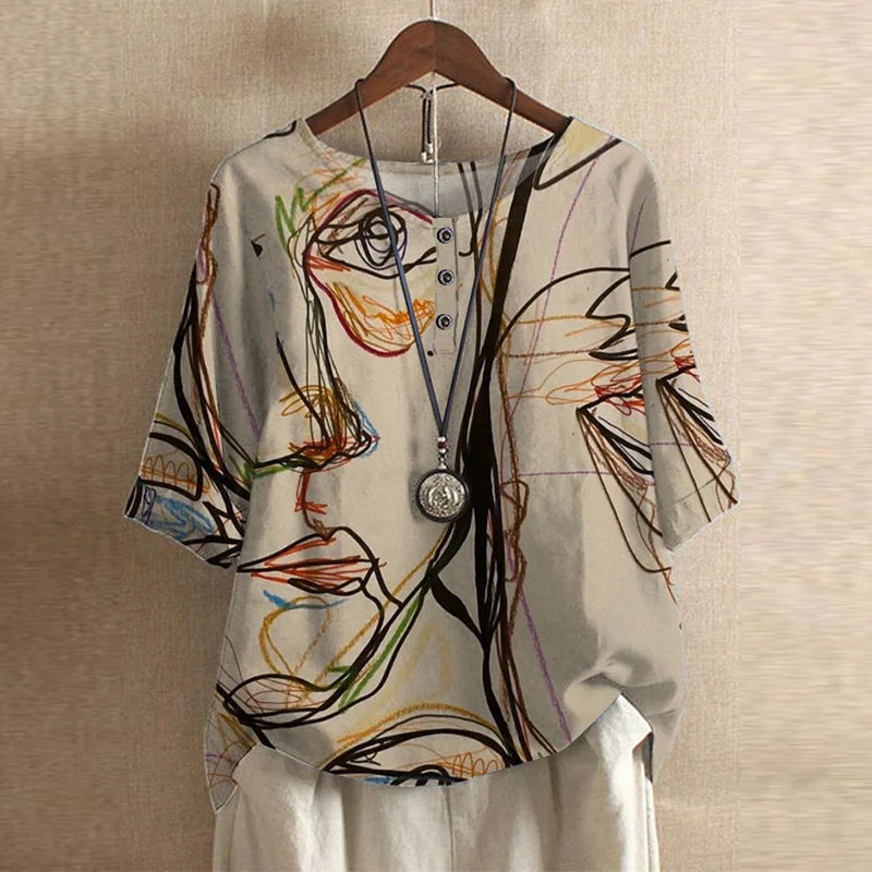 Carys | Women's Floral 3/4 Sleeve Blouse