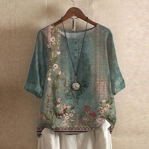 Carys | Women's Floral 3/4 Sleeve Blouse