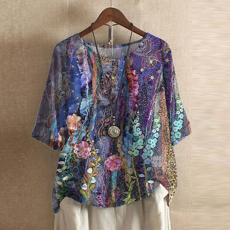 Carys | Women's Floral 3/4 Sleeve Blouse