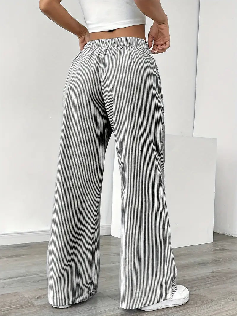 Caitlin | Chic Striped Pants with Pockets in Stylish Colors
