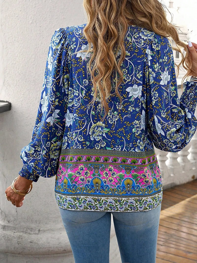 Claire | Chic Summer Floral Blouse