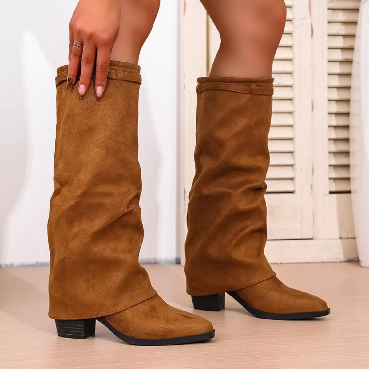 Silvana | Point Toe Block Heel Boots