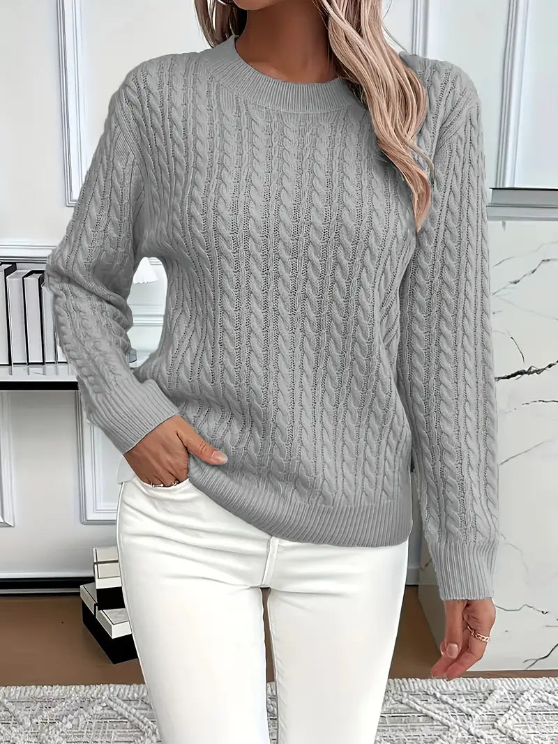 Alys | Women's Long Sleeve Cable Knit Sweater