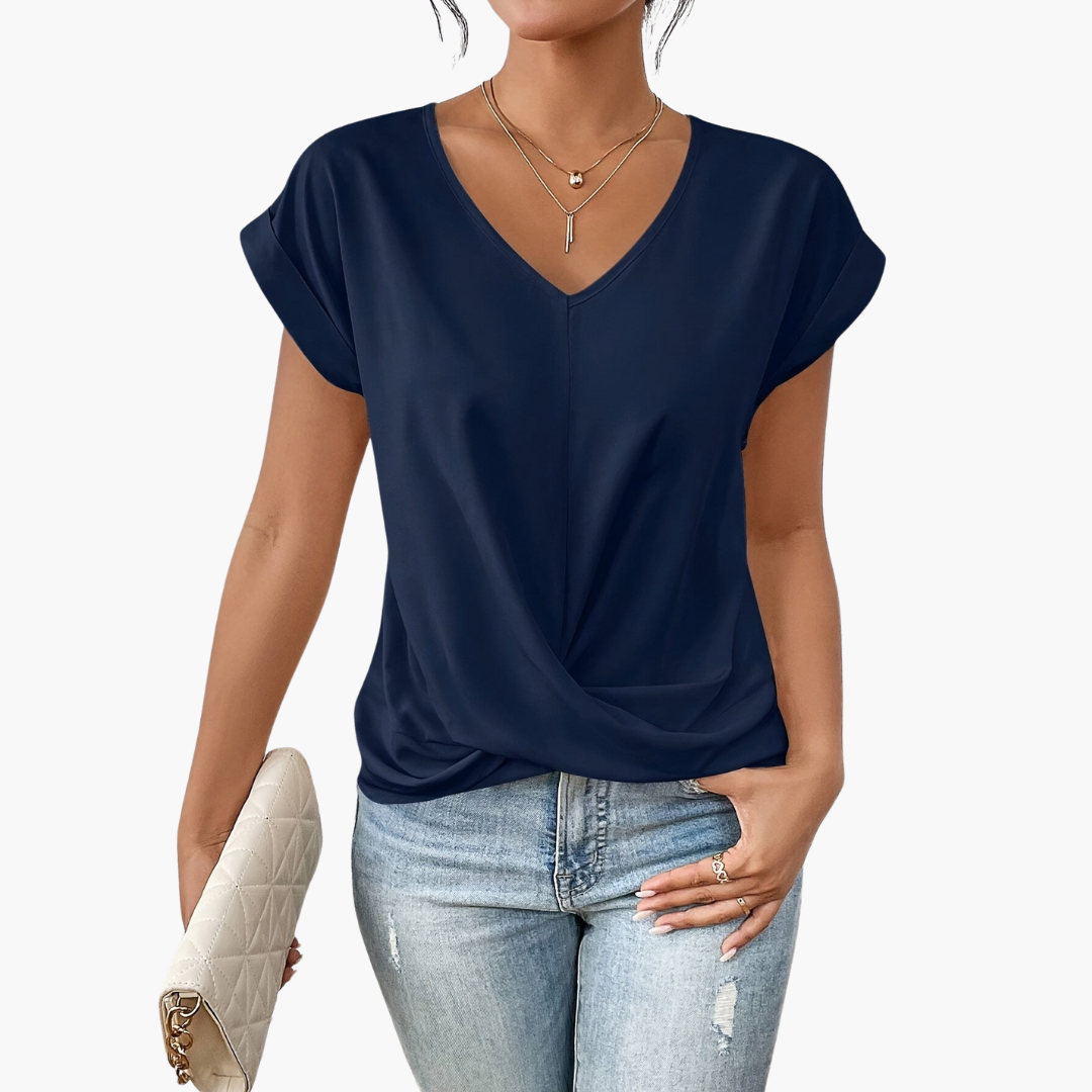 Alina | Stylish Women's Casual T-Shirt with Heart Neckline