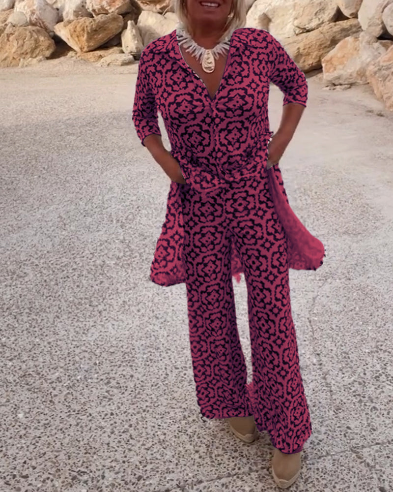 Arlene | Chic Printed Two-Piece Set for Effortless Everyday Style