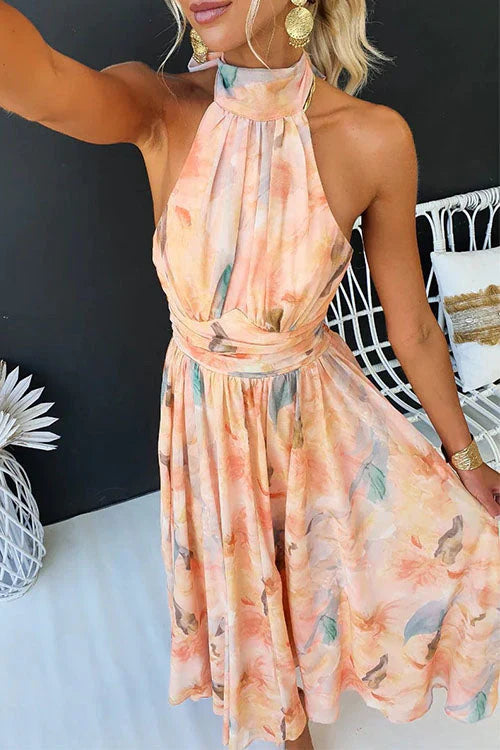 Phoebe | Chic Watercolour Maxi Dress for Effortless Summer Elegance