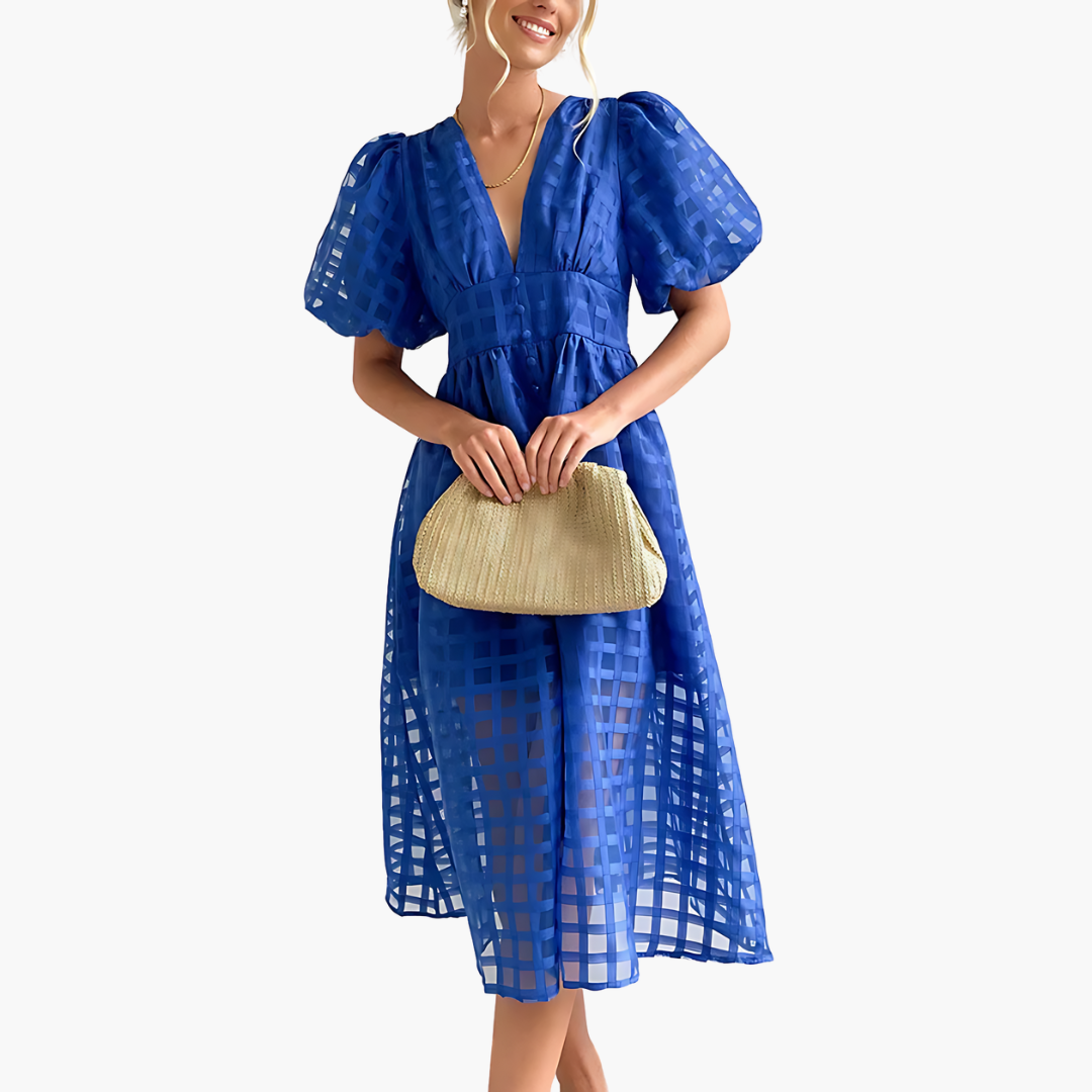 Jessica | Chic Summer Midi Dress for Effortless Elegance